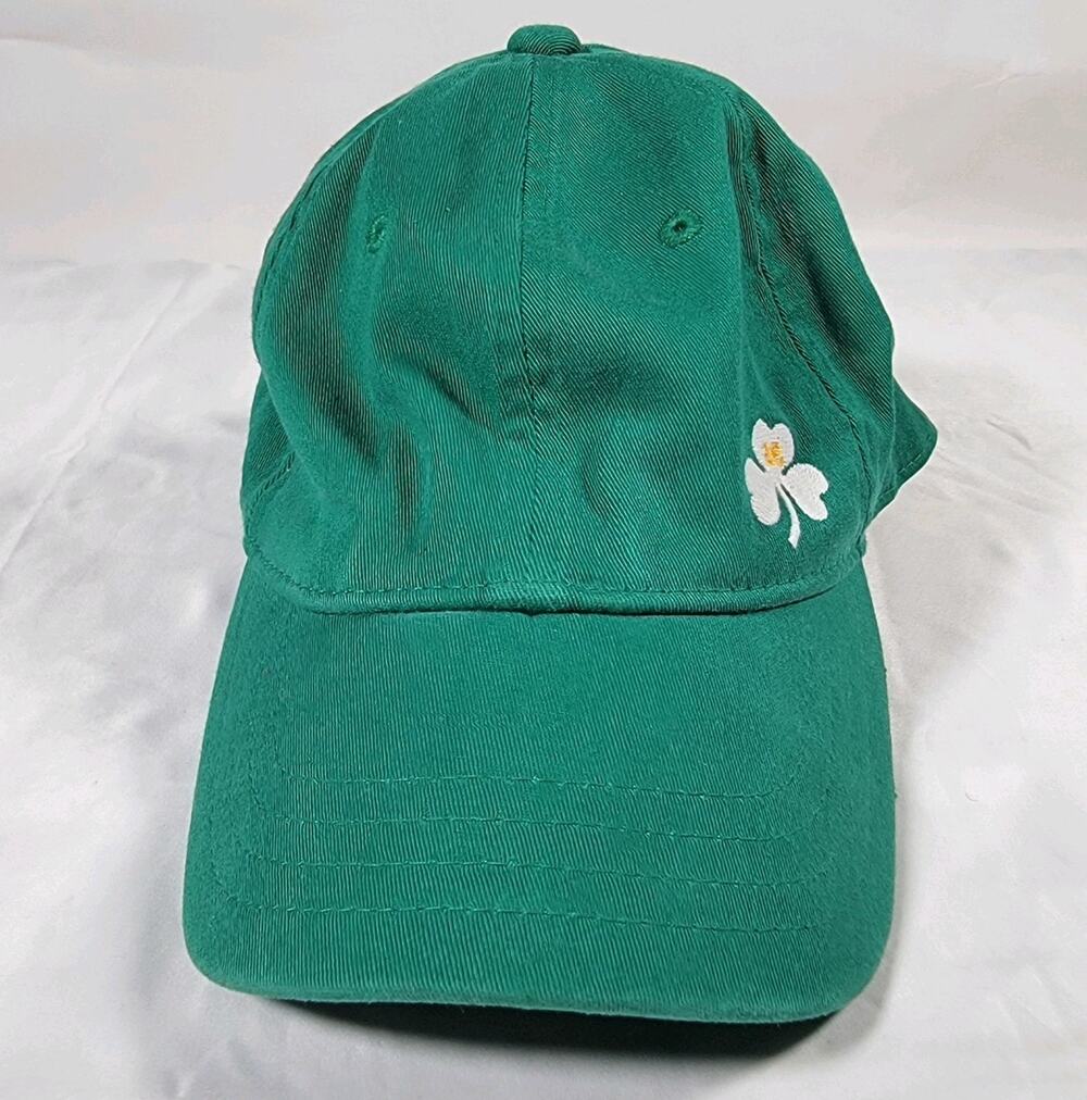 American Eagle Outfitters Green Shamrock Clover Flex Fit Baseball Hat Cap L/XL